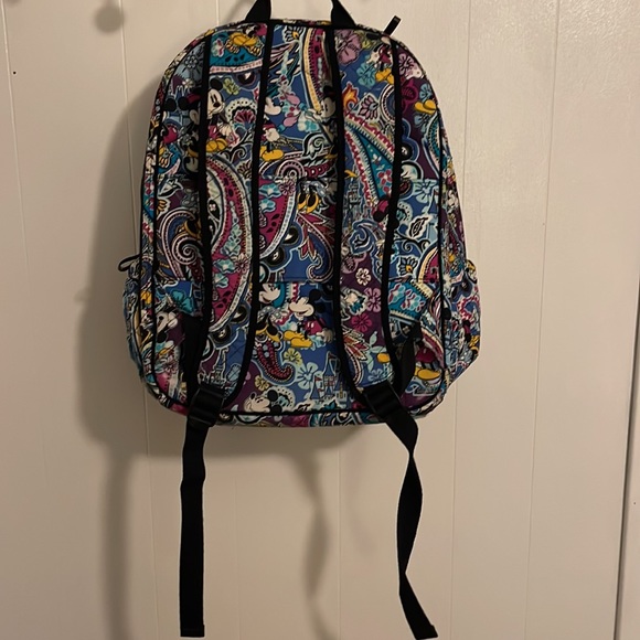 Rare Vera Bradley paisley Mickey Mouse collection backpack - Picture 2 of 8